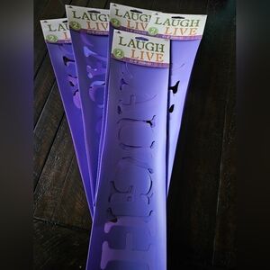 10 laugh live 5x18" stencils (5 sets with 2 in each set